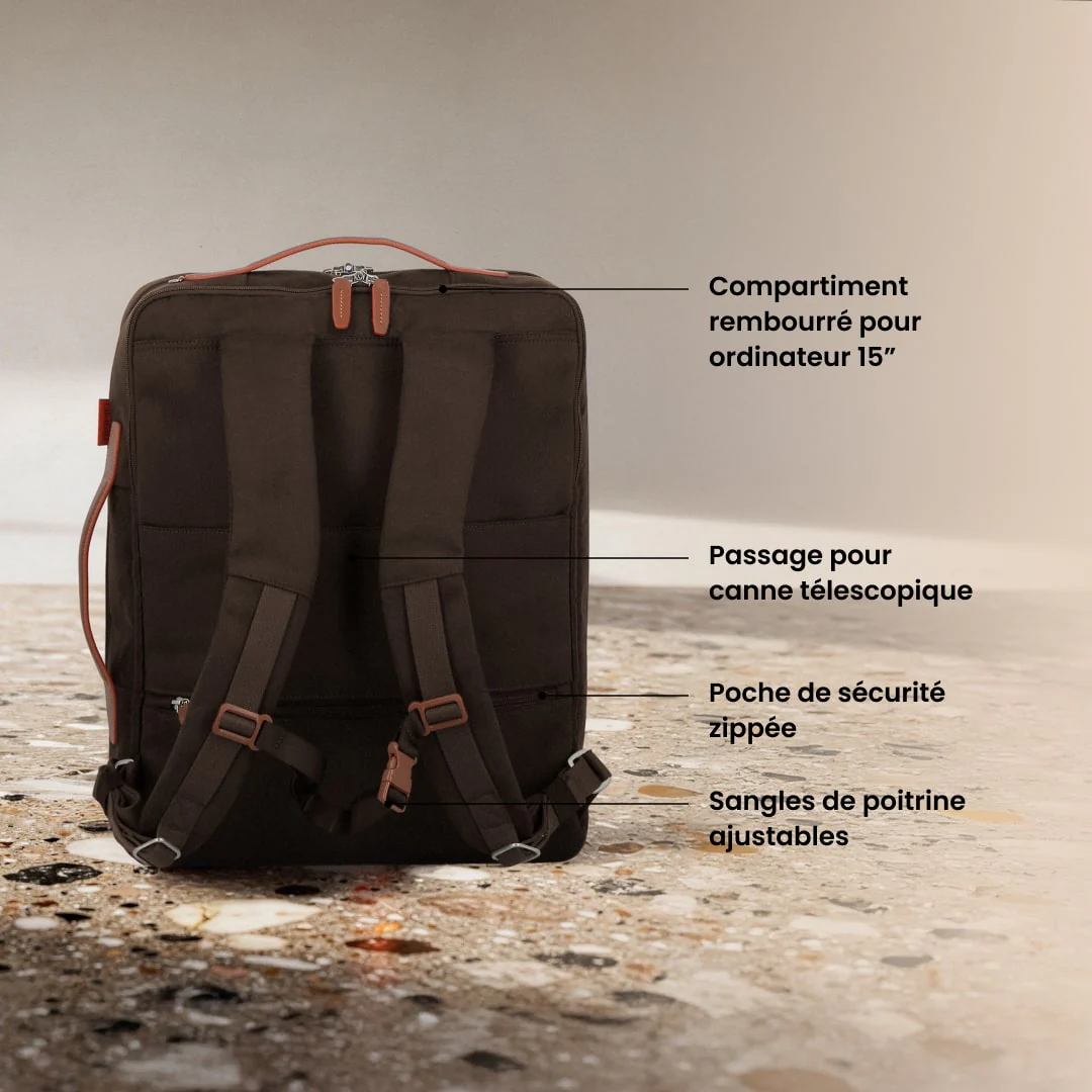 Sac à dos cabine 45x34x19 cm cm – Uppsala Jump | Compatible Easyjet - Image 4