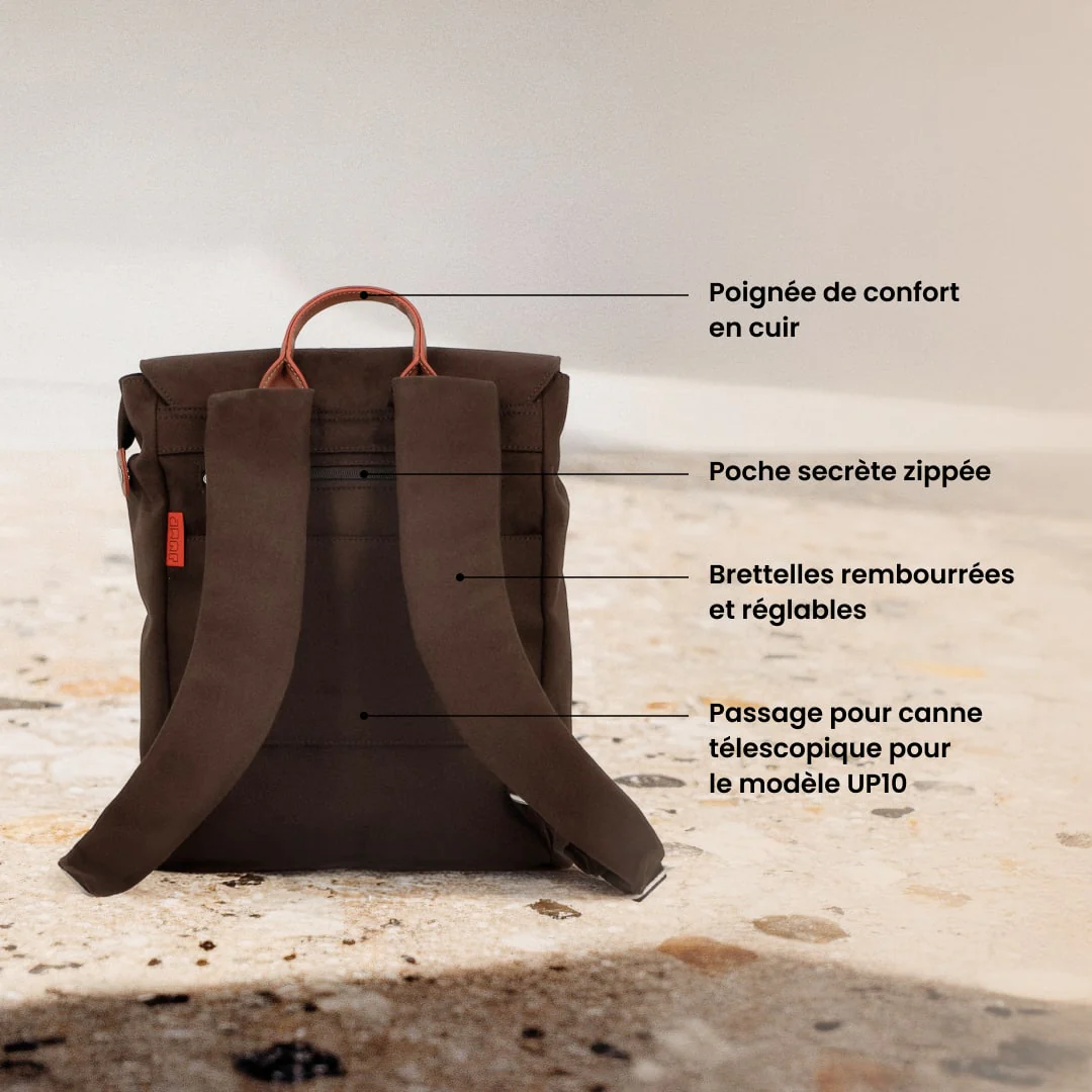 Sac à dos rabat L 36 cm – Uppsala Jump | Compartiment PC 15" - Image 4