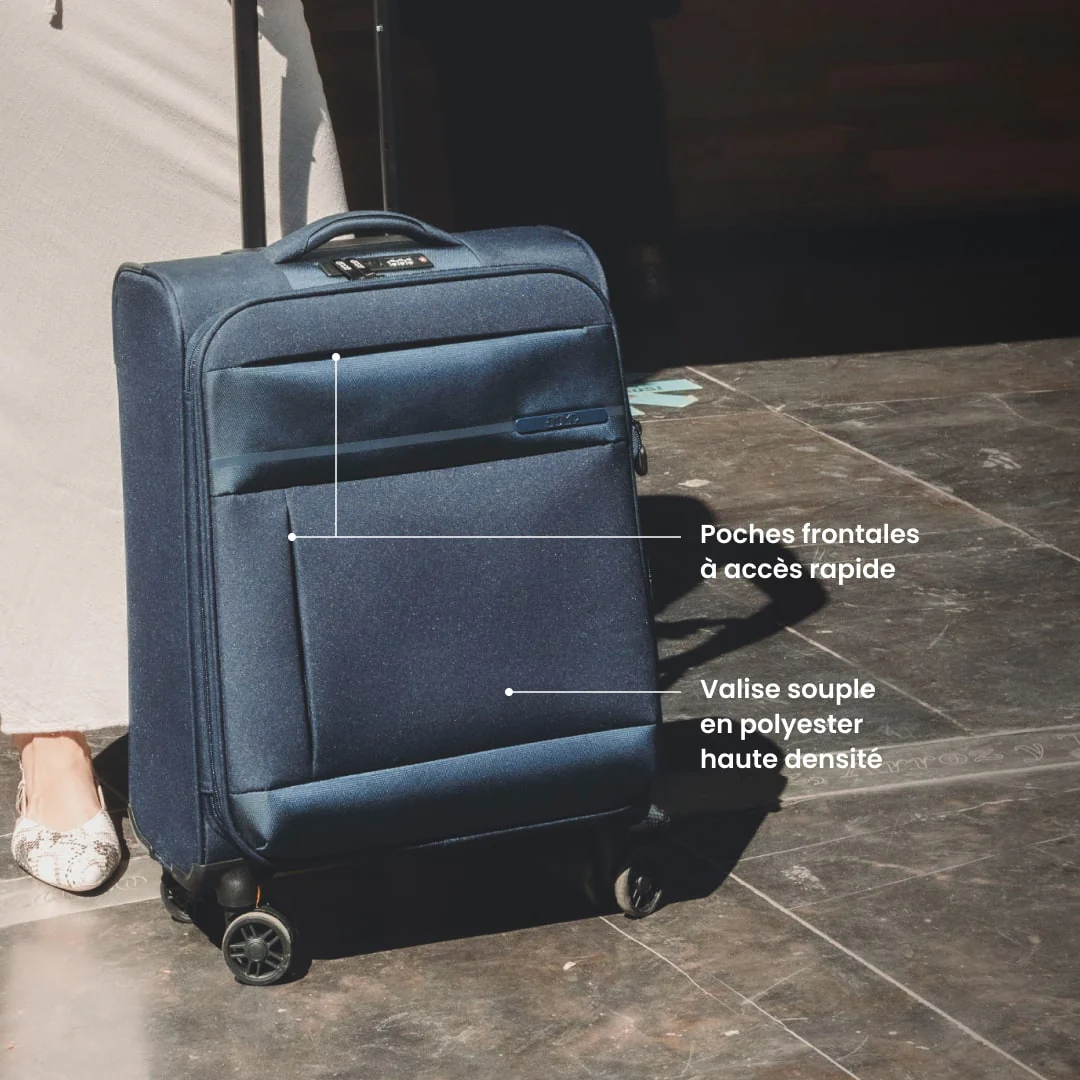 Valise cabine 55 cm - Monthélys Jump | Couleurs intemporelles - Image 3