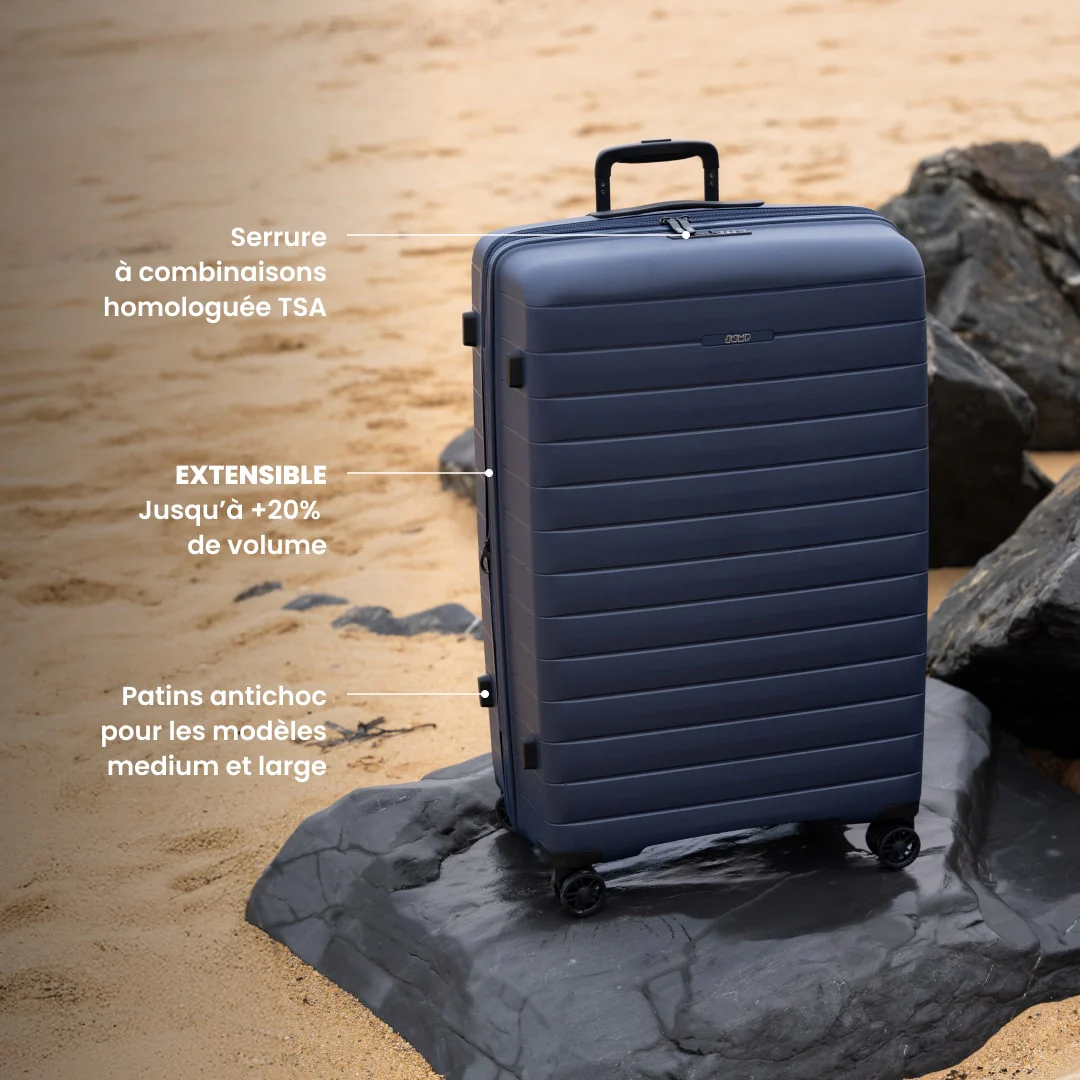Valise large 77 cm - Striper Jump | Coque légère et résistante - Image 4